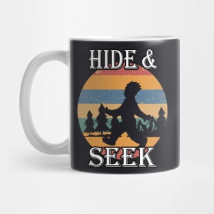Hide and Seek retro Bigfoot Sasquatch Mug